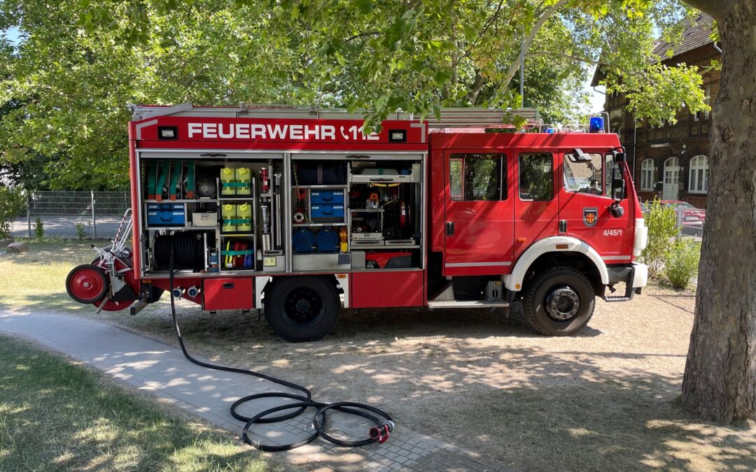 Die Feuerwehr zu Besuch in der KTS Wattstraße