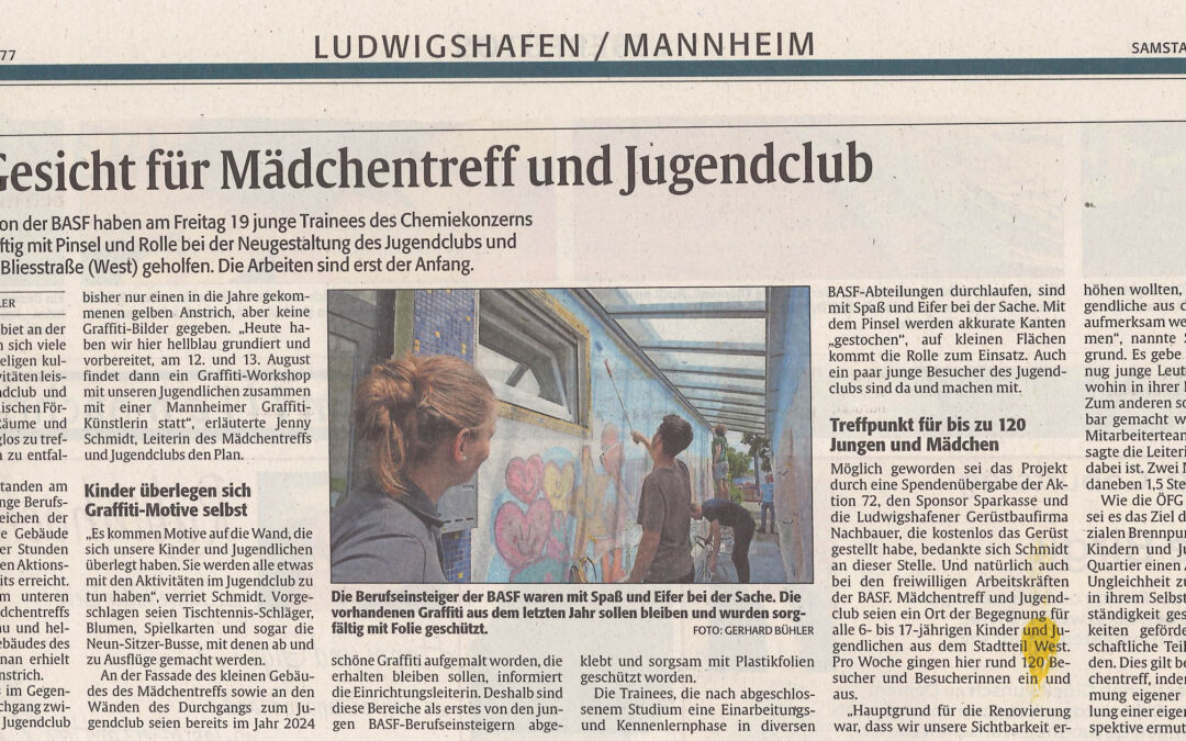 Neues Gesicht für Mädchentreff und Jugendclub